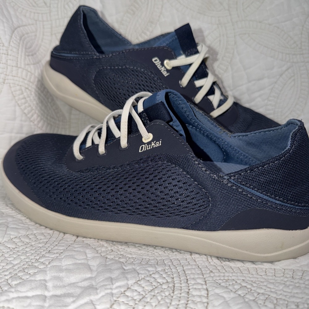 Olukai Men's Moku Pae Casual Boat Beach Slip-On Sz 9.5 Shoes